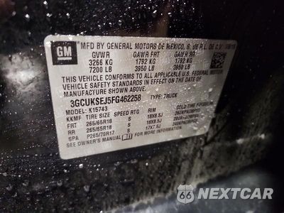 Zdjęcie 13 z 13 samochodu: 2015 CHEVROLET SILVERADO K1500 LTZ VIN:3GCUKSEJ5FG462258 - miniatura