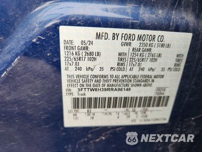 Zdjęcie 12 z 12 samochodu: 2024 FORD MAVERICK XLT VIN:3FTTW8H39RRA96149 - miniatura