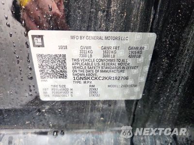 Zdjęcie 14 z 14 samochodu: 2019 CHEVROLET TAHOE K1500 PREMIER VIN:1GNSKCKC2KR192796 - miniatura