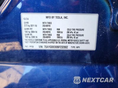 Zdjęcie 12 z 12 samochodu: 2025 TESLA MODEL Y VIN:7SAYGDED0SF232882 - miniatura