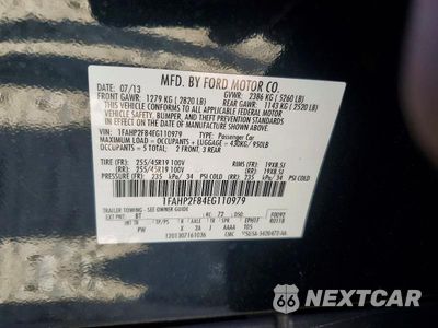 Zdjęcie 12 z 12 samochodu: 2014 FORD TAURUS LIMITED VIN:1FAHP2F84EG110979 - miniatura