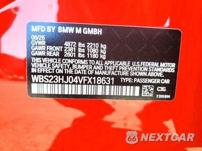 Zdjęcie 12 z 12 samochodu: 2027 BMW M3 COMPETITION VIN:WBS23HJ04VFX18631 - miniatura
