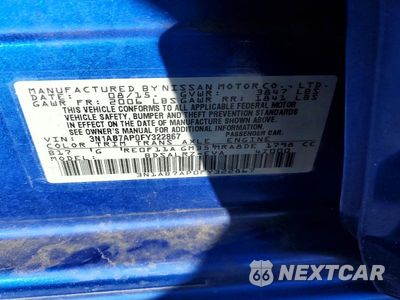 Zdjęcie 12 z 12 samochodu: 2015 NISSAN SENTRA SR VIN:3N1AB7AP0FY322867 - miniatura