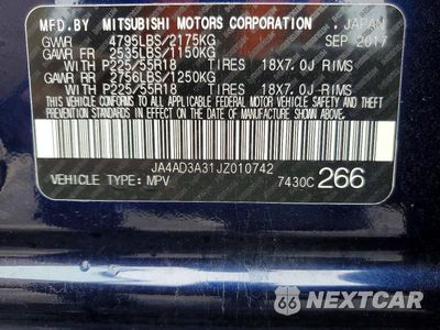 Zdjęcie 13 z 13 samochodu: 2018 MITSUBISHI OUTLANDER SE VIN:JA4AD3A31JZ010742 - miniatura