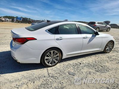 Trzecie zdjęcie samochodu z tyłu: 2018 GENESIS G80 3.8 VIN:KMHGN4JE8JU233700 - miniatura