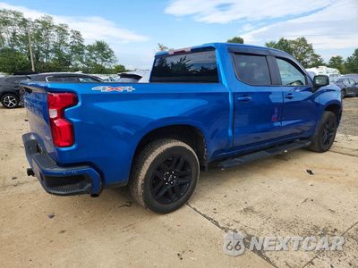 Trzecie zdjęcie samochodu z tyłu: 2022 CHEVROLET SILVERADO K1500 RST VIN:1GCUDEEDXNZ616113 - miniatura