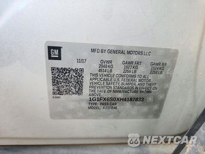 Zdjęcie 12 z 12 samochodu: 2017 CHEVROLET BOLT EV PREMIER VIN:1G1FX6S0XH4187833 - miniatura