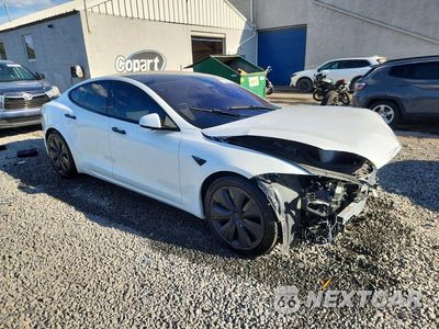 Czwarte zdjęcie samochodu z boku: 2022 TESLA MODEL S VIN:5YJSA1E64NF473708 - miniatura