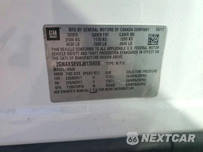 Zdjęcie 13 z 13 samochodu: 2018 CHEVROLET EQUINOX LT VIN:2GNAXSEVXJ6135650 - miniatura