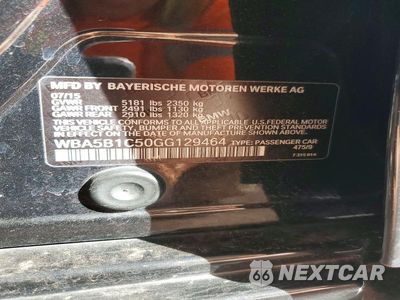 Zdjęcie 13 z 13 samochodu: 2016 BMW 535 I VIN:WBA5B1C50GG129464 - miniatura