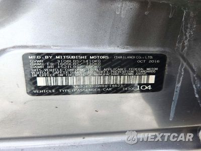 Zdjęcie 12 z 12 samochodu: 2017 MITSUBISHI MIRAGE G4 ES VIN:ML32F3FJ2HHF14623 - miniatura