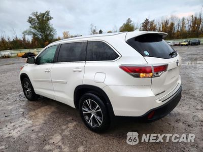 Drugie zdjęcie samochodu z przodu: 2016 TOYOTA HIGHLANDER XLE VIN:5TDJKRFH4GS233550 - miniatura