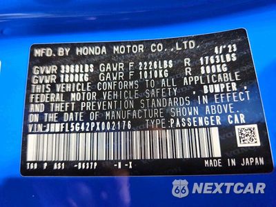 Zdjęcie 12 z 12 samochodu: 2023 HONDA CIVIC TYPE-R VIN:JHMFL5G42PX002176 - miniatura