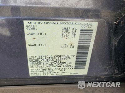 Zdjęcie 12 z 12 samochodu: 2013 NISSAN ALTIMA 3.5 S VIN:1N4BL3AP3DN407970 - miniatura
