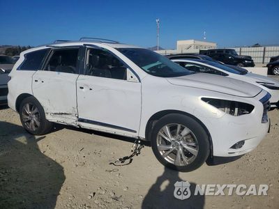 Czwarte zdjęcie samochodu z boku: 2013 INFINITI JX35 BASE VIN:5N1AL0MM2DC304715 - miniatura