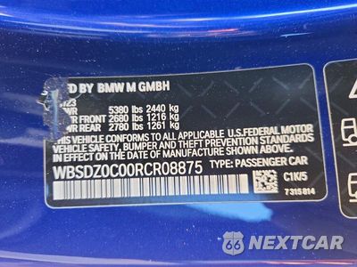 Zdjęcie 12 z 12 samochodu: 2024 BMW M8 VIN:WBSDZ0C00RCR08875 - miniatura
