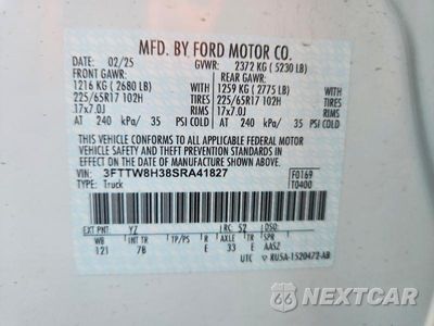 Zdjęcie 13 z 13 samochodu: 2025 FORD MAVERICK XLT VIN:3FTTW8H38SRA41827 - miniatura