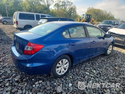 Trzecie zdjęcie samochodu z tyłu: 2012 HONDA CIVIC VIN:19XFB2F5XCE341338 - miniatura