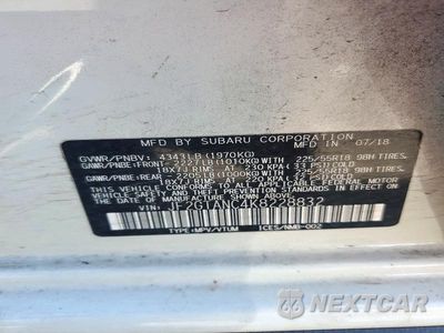 Zdjęcie 12 z 12 samochodu: 2019 SUBARU CROSSTREK LIMITED VIN:JF2GTANC4K8228832 - miniatura