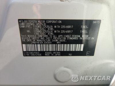 Zdjęcie 14 z 14 samochodu: 2015 TOYOTA RAV4 LE VIN:JTMZFREV0FJ040841 - miniatura