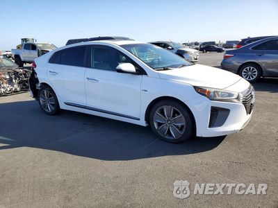 Czwarte zdjęcie samochodu z boku: 2017 HYUNDAI IONIQ LIMITED VIN:KMHC85LC5HU051745 - miniatura