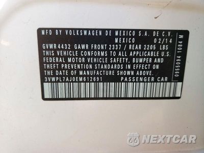 Zdjęcie 12 z 12 samochodu: 2014 VOLKSWAGEN JETTA TDI VIN:3VWPL7AJ0EM612691 - miniatura