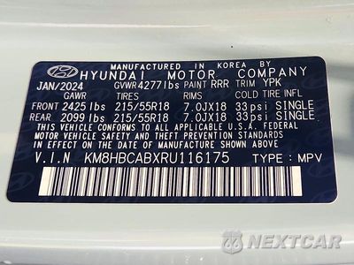 Zdjęcie 14 z 14 samochodu: 2024 HYUNDAI KONA SEL VIN:KM8HBCABXRU116175 - miniatura