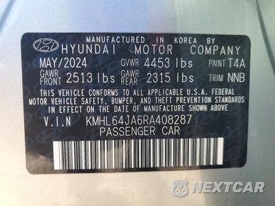Zdjęcie 12 z 12 samochodu: 2024 HYUNDAI SONATA SEL VIN:KMHL64JA6RA408287 - miniatura