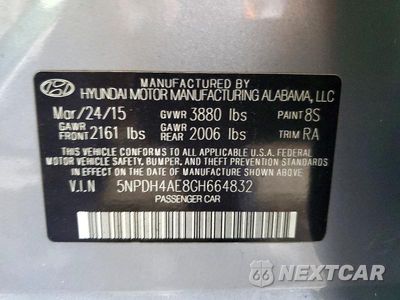 Zdjęcie 12 z 12 samochodu: 2016 HYUNDAI ELANTRA SE VIN:5NPDH4AE8GH664832 - miniatura