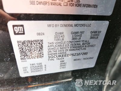 Zdjęcie 12 z 12 samochodu: 2025 CHEVROLET SILVERADO K1500 RST VIN:1GCUKEED7SZ107260 - miniatura