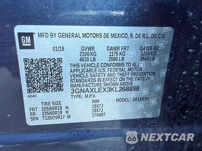 Zdjęcie 10 z 14 samochodu: 2019 CHEVROLET EQUINOX LT VIN:3GNAXLEX3KL268898 - miniatura