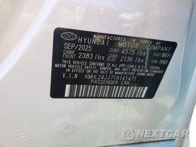 Zdjęcie 12 z 12 samochodu: 2026 HYUNDAI SONATA HYBRID BLUE VIN:KMHL24JJ7TA141471 - miniatura