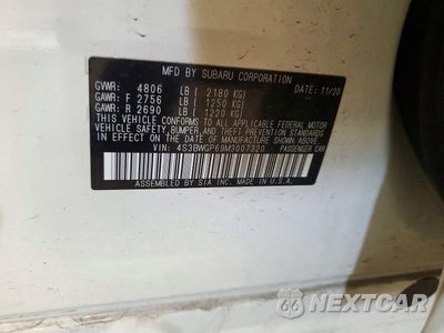 Zdjęcie 12 z 12 samochodu: 2021 SUBARU LEGACY TOURING XT VIN:4S3BWGP69M3007320 - miniatura