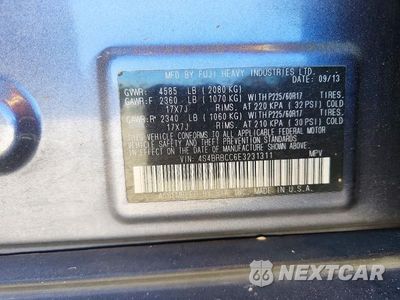 Zdjęcie 13 z 13 samochodu: 2014 SUBARU OUTBACK 2.5I PREMIUM VIN:4S4BRBCC6E3231311 - miniatura