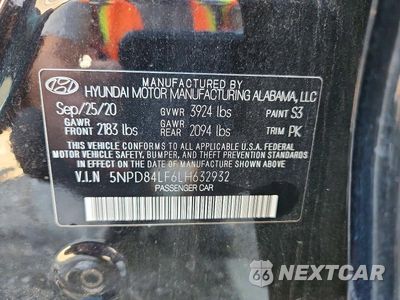Zdjęcie 13 z 13 samochodu: 2020 HYUNDAI ELANTRA SEL VIN:5NPD84LF6LH632932 - miniatura