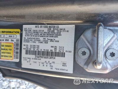 Zdjęcie 13 z 13 samochodu: 2016 FORD FUSION SE VIN:3FA6P0H76GR130954 - miniatura