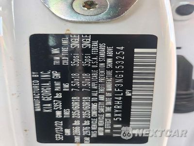 Zdjęcie 13 z 13 samochodu: 2022 KIA SORENTO EX VIN:5XYRH4LF3NG153254 - miniatura