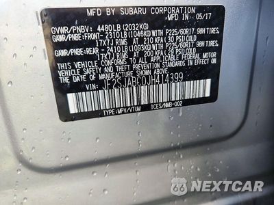 Zdjęcie 12 z 12 samochodu: 2018 SUBARU FORESTER 2.5I VIN:JF2SJABC0JH414399 - miniatura