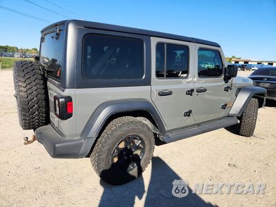 Trzecie zdjęcie samochodu z tyłu: 2020 JEEP WRANGLER UNLIMITED SPORT VIN:1C4HJXDG9LW282429 - miniatura