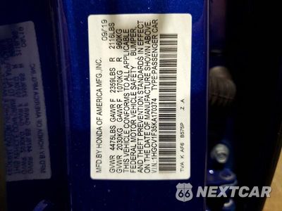 Zdjęcie 13 z 13 samochodu: 2019 HONDA ACCORD SPORT VIN:1HGCV1F35KA170374 - miniatura