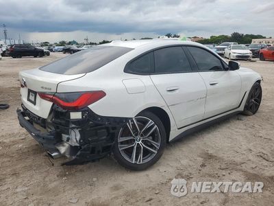 Trzecie zdjęcie samochodu z tyłu: 2022 BMW 430I GRAN COUPE VIN:WBA63AV06NFM87108 - miniatura
