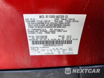 Zdjęcie 12 z 12 samochodu: 2012 FORD TAURUS SEL VIN:1FAHP2EW2CG114719 - miniatura
