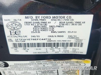 Zdjęcie 12 z 12 samochodu: 2014 FORD F150 SUPERCREW VIN:1FTFW1ET6EFC44712 - miniatura