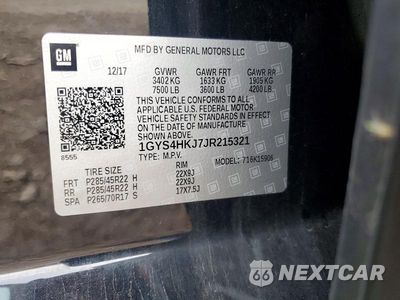 Zdjęcie 13 z 13 samochodu: 2018 CADILLAC ESCALADE ESV LUXURY VIN:1GYS4HKJ7JR215321 - miniatura