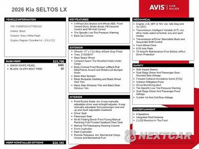 Zdjęcie 13 z 14 samochodu: 2026 KIA SELTOS LX VIN:KNDEP2AA3T7890428 - miniatura