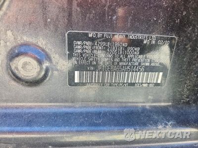 Zdjęcie 12 z 12 samochodu: 2010 SUBARU IMPREZA 2.5I VIN:JF1GE6A65AH514456 - miniatura
