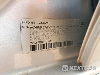 Zdjęcie 12 z 12 samochodu: 2015 AUDI A4 PREMIUM VIN:WAUBFAFL3FN034358 - miniatura