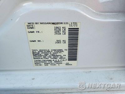Zdjęcie 12 z 12 samochodu: 2021 NISSAN ALTIMA S VIN:1N4BL4BV6MN421767 - miniatura