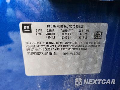 Zdjęcie 12 z 12 samochodu: 2018 CHEVROLET VOLT LT VIN:1G1RC6S58JU105043 - miniatura