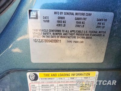 Zdjęcie 12 z 12 samochodu: 2009 CHEVROLET MALIBU 2LT VIN:1G1ZJ57B994200611 - miniatura